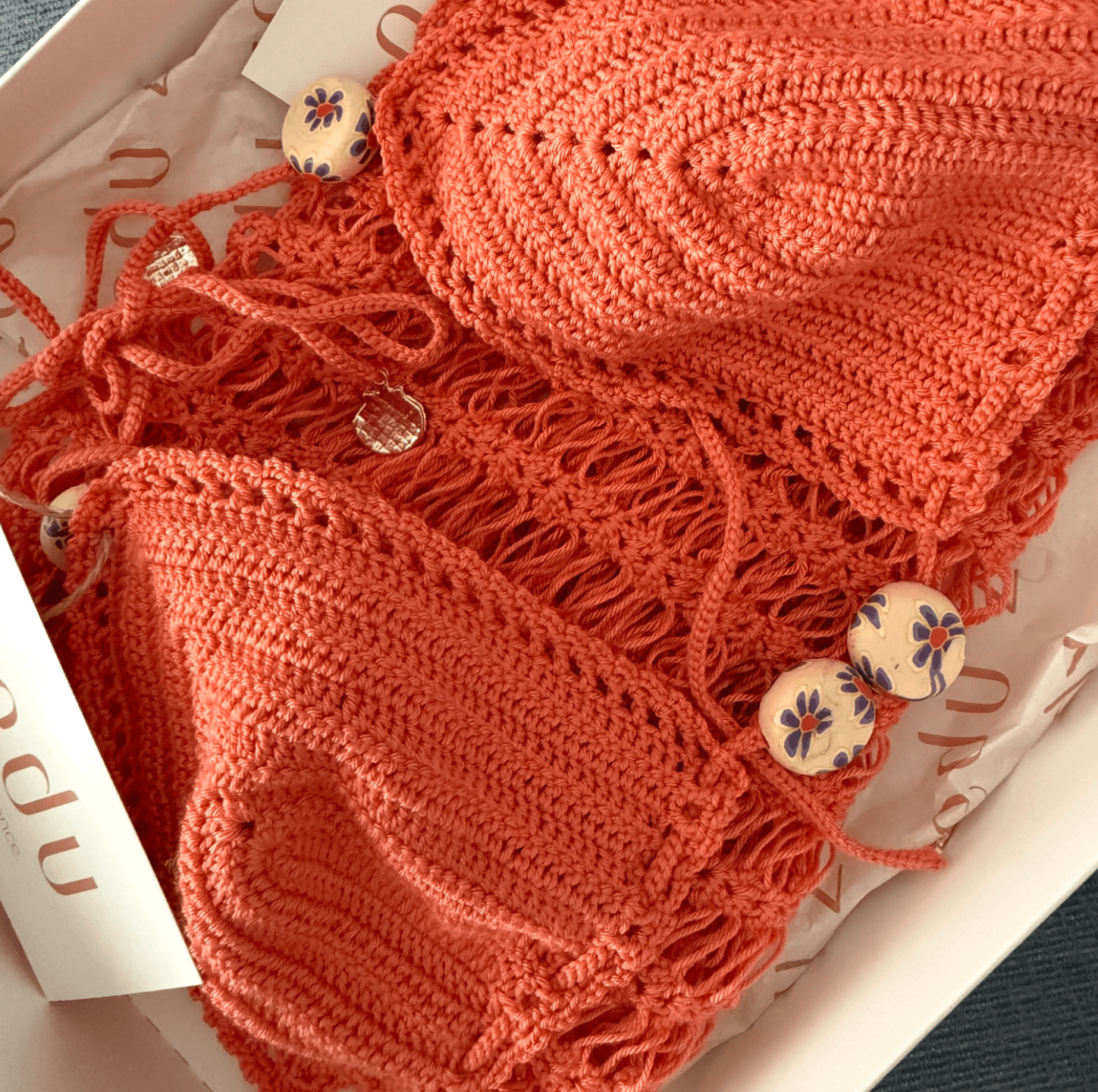 Mercan El Örgüsü Bikini Takımı